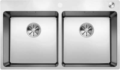 Blanco Andano 400/400-IF-A, мойка, нержавеющая сталь с зеркальной полировкой, с клапаном-автоматом