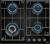 DeLonghi GRETA 6GW NB Детальное фото товара: DeLonghi GRETA 6GW NB газовая поверхность