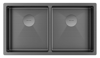 Фото товара: Paulmark NEXT 78/2 UNI, мойка, нержавеющая сталь, вороненая сталь
