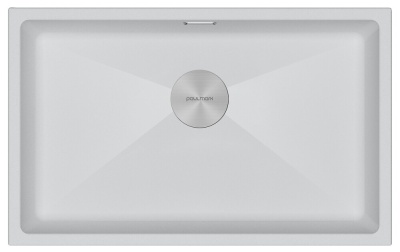 Paulmark LUMI 74UNI, мойка, гранит, белый