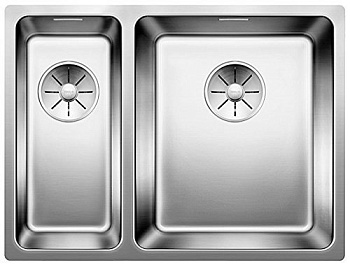 Фото товара: Blanco Andano 340/180-U, мойка, чаша справа, нерж. сталь, зеркальная полировка, без клапана-автомата