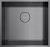 Фото товара: Omoikiri Kasen 48-26 INT GM, мойка, нержавеющая сталь/вороненая сталь 