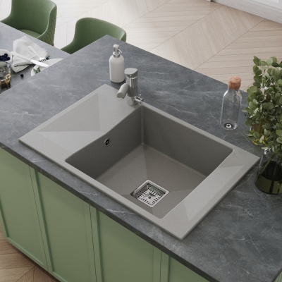 Детальное фото товара: Tolero BLADE 780, мойка, гранит, платина