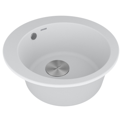 Paulmark GELEGEN 50, мойка, гранит, белый Детальное фото товара: Paulmark GELEGEN 50, мойка, гранит, белый