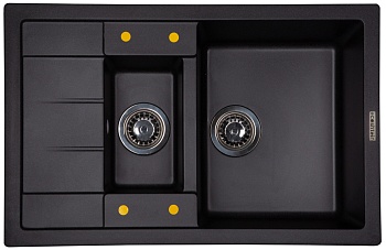 Фото товара: Ecoshtein RECHTECK 781.5, мойка, гранит, антрацит