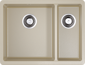 Фото товара: Omoikiri Kata 55-2-U-SA, мойка, гранит, бежевый