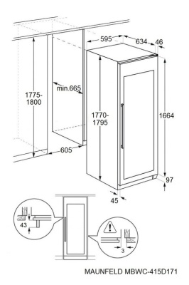 Maunfeld MBWC-415D171 Детальное фото товара: Maunfeld MBWC-415D171