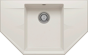 Фото товара: Polygran RIFF-800, мойка, мрамор, белый хлопок 36