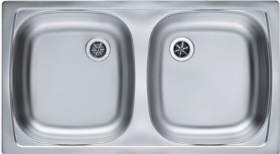 ALVEUS BASIC 160 NAT-60, мойка, нержавеющая сталь (в комплекте с сифоном 1071240)