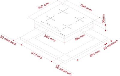 Детальное фото товара: Kuppersberg ICI 605 индукционная поверхность