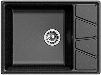 Фото товара: GranFest VERTEX GF-V-680L, мойка, мрамор, черный
