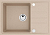 Фото товара: ALVEUS INTERMEZZO 40 G55 BEIGE, мойка, гранит, бежевый (в комплекте с сифоном 1117292)