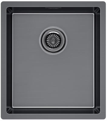 Paulmark YUNI 39 UNI, мойка, нержавеющая сталь, вороненая сталь