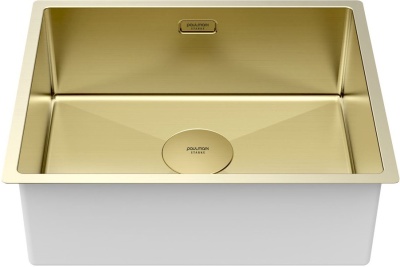 Детальное фото товара: Paulmark NEXT 54 UNI, мойка, нержавеющая сталь, светлое золото