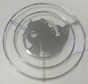 Фото товара: Seaman подставка под горячее, хром "Рыбка", SSA-029-WP (Water Polish)