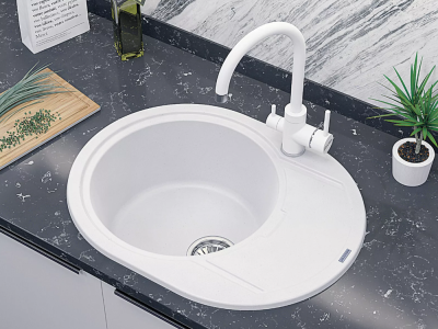 Детальное фото товара: Paulmark ESSEN, смеситель, белый матовый