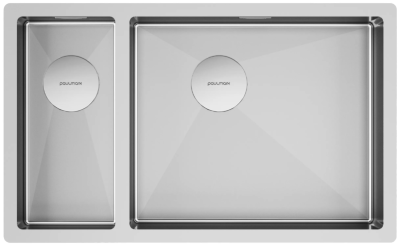 Paulmark NEXT 69/2S UNI, мойка, нержавеющая сталь брашированная Paulmark NEXT 69/2S UNI, мойка, нержавеющая сталь брашированная