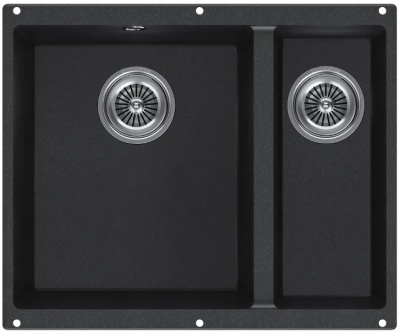 Детальное фото товара: KUCHENSTERN UNDER 60-2, мойка, гранит, антрацит