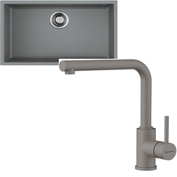 Фото товара: Omoikiri Tedori 66-U-GR + Nakagawa-P-GR leningrad grey