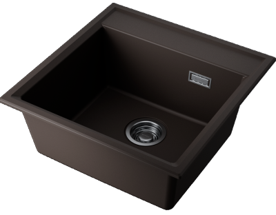 Omoikiri Daisen 51-ES, мойка, гранит, espresso Детальное фото товара: Omoikiri Daisen 51-ES, мойка, гранит, espresso