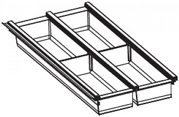 Фото товара: Ninka Cuisio Aqua 300, Innotech Hettich, лоток для столовых приборов, графит