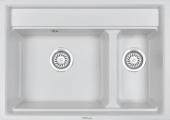 Фото товара: GRANULA 7302 мойка, гранит, арктик (белый)