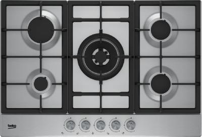 Детальное фото товара: Beko HIAW 75225 SX газовая поверхность