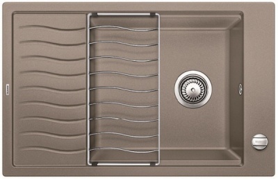Blanco Elon XL 6S, мойка, гранит, серый беж с клапаном-автоматом Blanco Elon XL 6S, мойка, гранит, серый беж с клапаном-автоматом