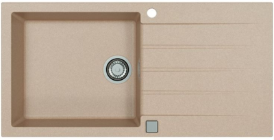 ALVEUS GRANITAL CADIT 50 TERRA - G22, мойка, гранит, песочный (в комплекте с сифоном 1132823)