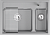 Фото товара: GRANULA 7302i мойка, гранит, алюминиум