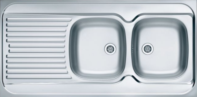 ALVEUS CLASSIC 100R LEI-60, мойка, нержавеющая сталь, правая (в комплекте с сифоном 1071240)