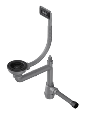 Omoikiri WK-1-UN-GB Арматура для одночашевых моек с универсальным прямоугольным переливом