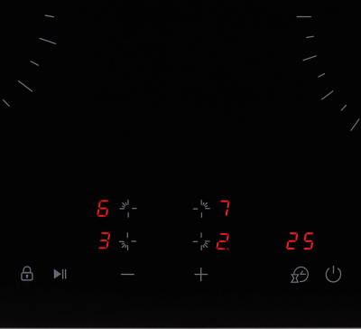 Детальное фото товара: Krona ZAUBER 60 BL TK стеклокерамическая поверхность