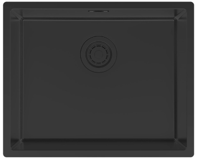 Детальное фото товара: Paulmark LASSAN 54 UNI, мойка, нержавеющая сталь, матовый черный