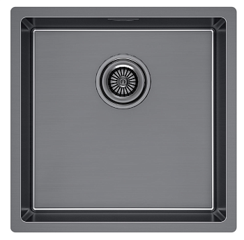 Фото товара: Paulmark LASSAN 44 UNI, мойка, нержавеющая сталь, вороненая сталь