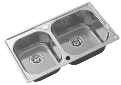 Детальное фото товара: Oulin OL-H9819 (F&P), мойка, нержавеющая сталь сатин