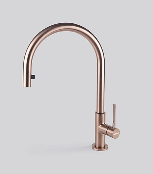 Фото товара: Falmec TREVI ROUND PVD BRUSHED COPPER BRONZE, смеситель, медь
