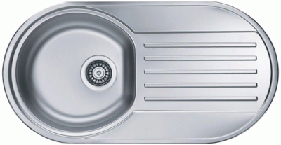 ALVEUS FORM 40 NAT-90, мойка, нержавеющая сталь (в комплекте с сифоном 1130550)