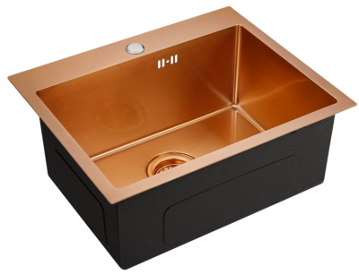 Детальное фото товара: Emar EMB-115 PVD Nano Coppery, мойка, нержавеющая сталь, медь