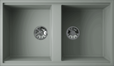 Omoikiri Kitagawa 83-2-U-WG, мойка, керамика, wind green Omoikiri Kitagawa 83-2-U-WG, мойка, керамика, wind green