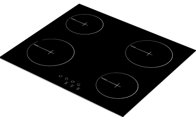 Детальное фото товара: SIMFER H60D14B001 стеклокерамическая поверхность