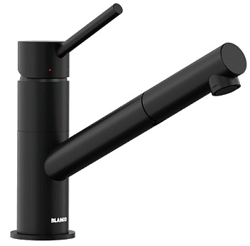 Фото товара: Blanco Kano-S, смеситель, гранит, черный матовый