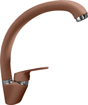 Фото товара: GranFest 3323, смеситель, мрамор, терракот