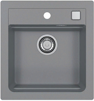 Фото товара: ALVEUS GRANITAL ATROX 20 CONCRETE - G81, мойка, гранит, серый (в комплекте с сифоном 1132823)