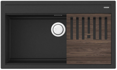 Детальное фото товара: Omoikiri Kitagawa 86-LB-GB, мойка, керамика, графит