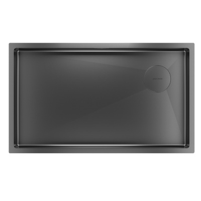 Paulmark NEXT-SKEW 74 UNI, мойка, нержавеющая сталь, вороненая сталь