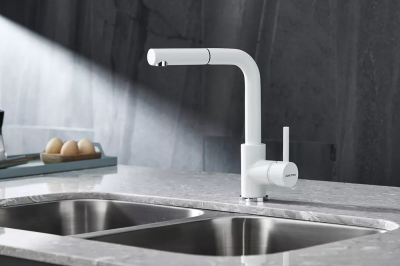 Детальное фото товара: Paulmark KASSEL, смеситель, белый матовый