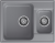 Детальное фото товара: GranFest QUARZ GF-Z09, мойка, гранит, темно-серый