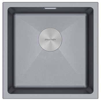 Фото товара: Paulmark LUMI 45UNI, мойка, гранит, серый металлик
