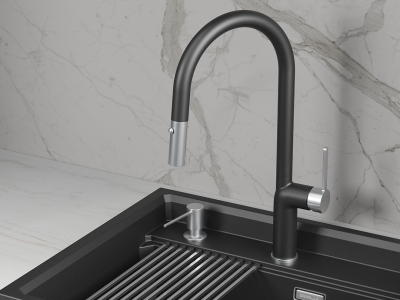 Детальное фото товара: GRANULA 9010 смеситель, гранит, шварц